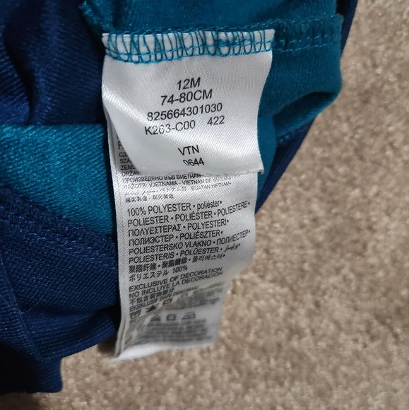 Nike Kids Teal and Navy Hoodie Size 12M - Picture 4 of 4